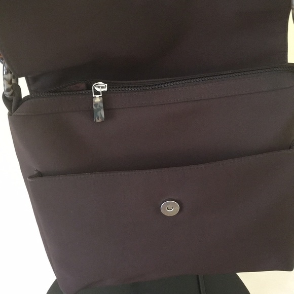 Brown Shoulder Bag with tortoise chain link strap - Picture 4 of 7